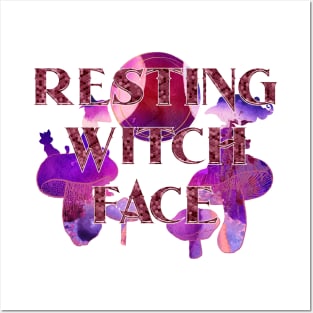 Witchy Puns - Resting Witch Face Posters and Art